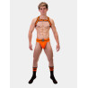 Barcode Berlin Chaussettes Gym Socks Noir-Orange fluo